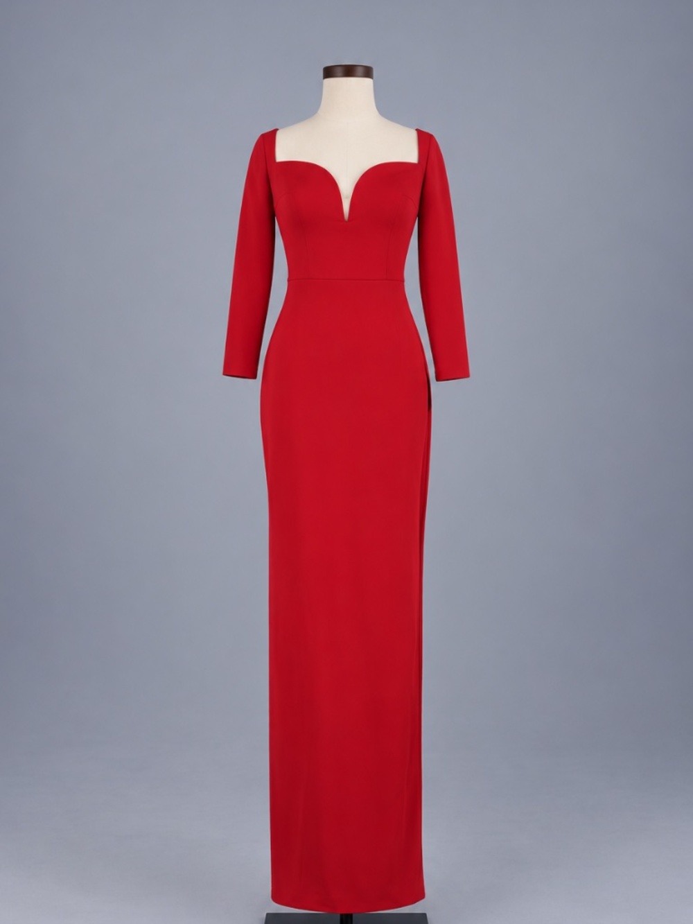 Lulus Red Long Sleeve Sweetheart Maxi Dress – Size XS – NWT